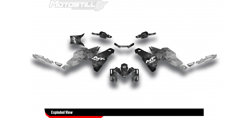 CF MOTO MT 450 2024-2025 GRAPHIC SET - DECAL KIT