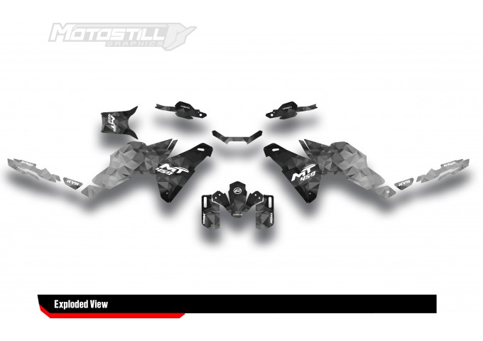 CF MOTO MT 450 2024-2025 GRAPHIC SET - DECAL KIT