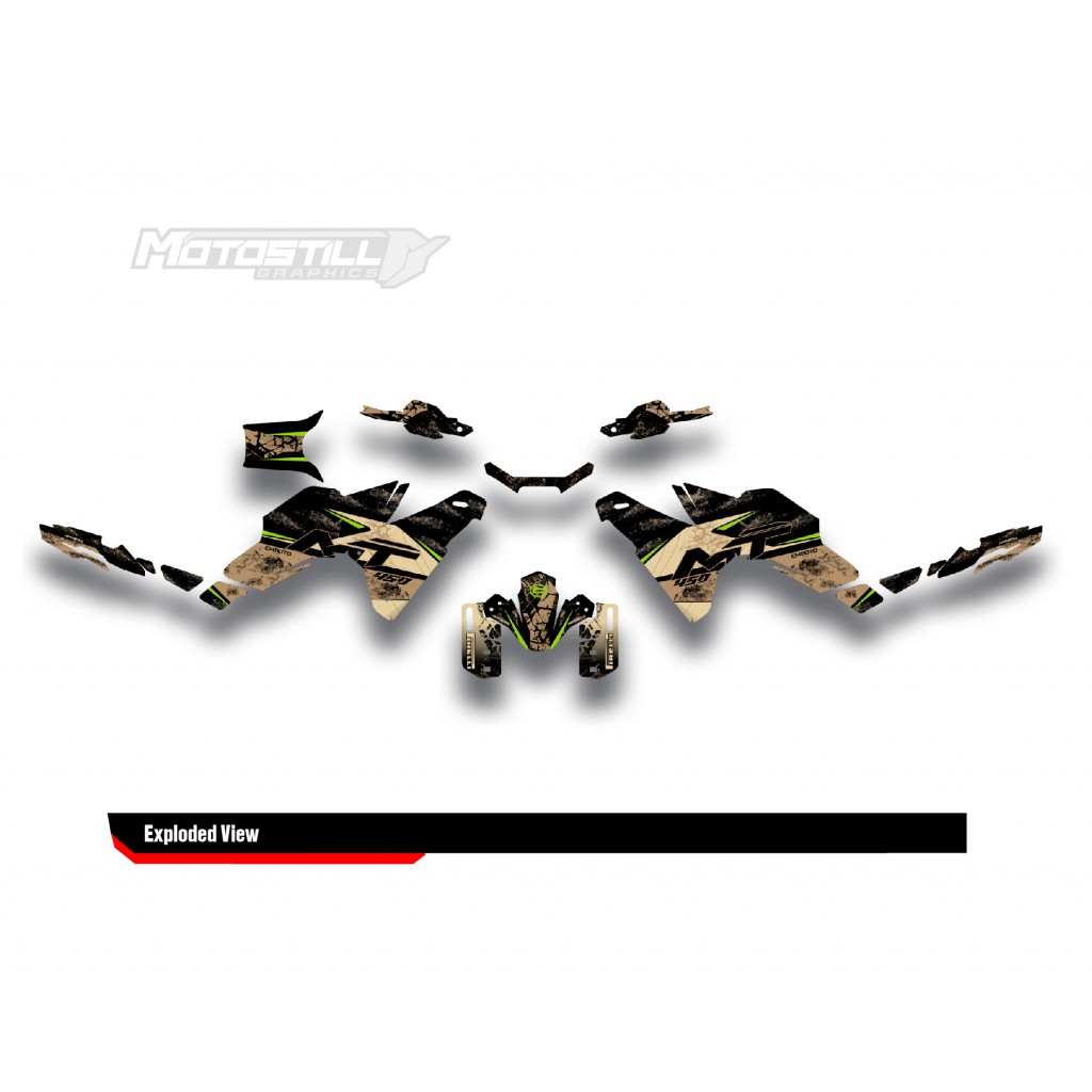 CF MOTO MT 450 2024-2025 GRAPHIC SET - DECAL KIT