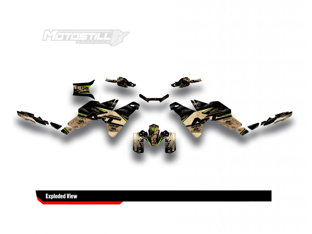 CF MOTO MT 450 2024-2025 GRAPHIC SET - DECAL KIT