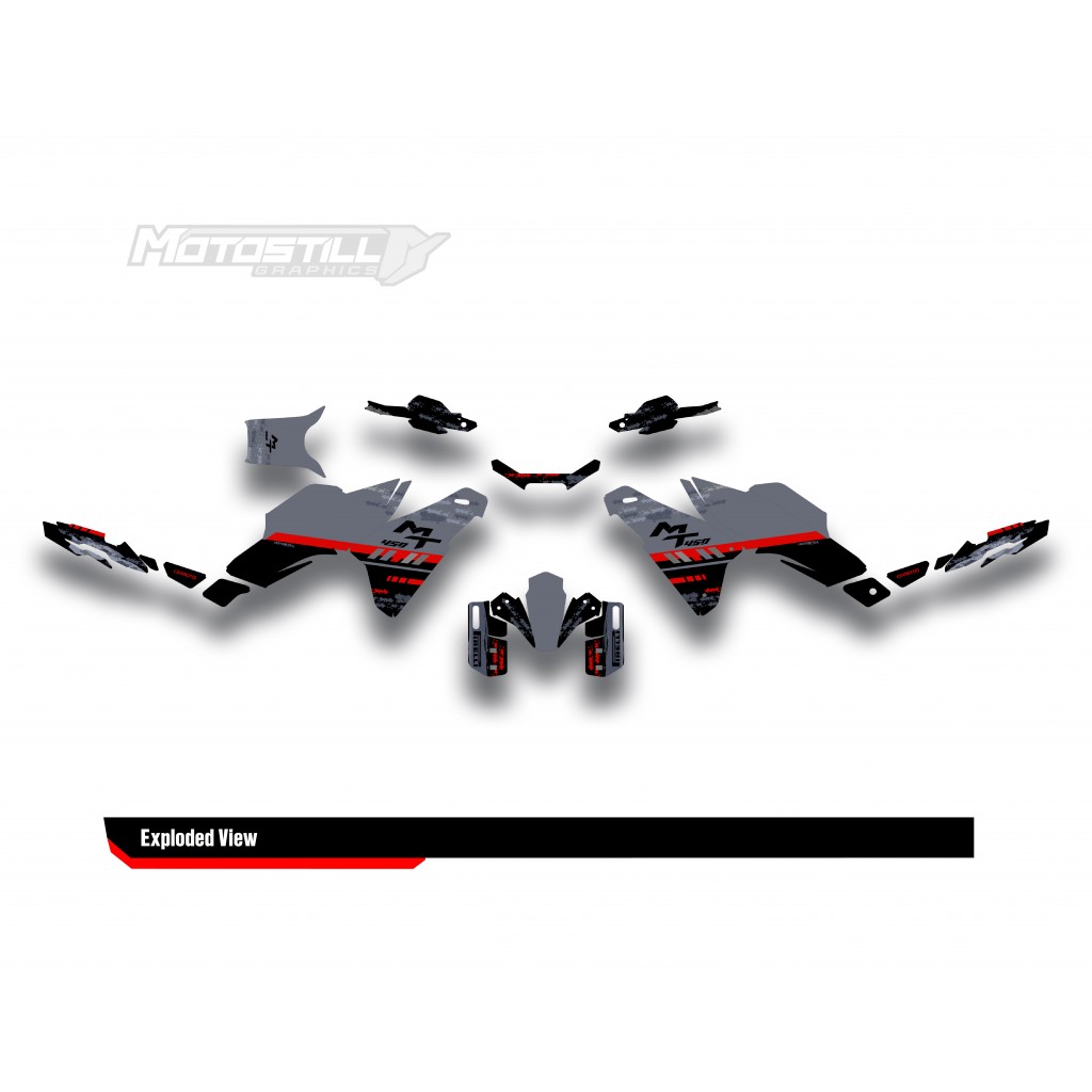 CF MOTO MT 450 2024-2025 GRAPHIC SET - DECAL KIT