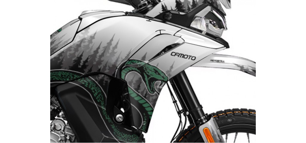 CF MOTO MT 800 X 2025 GRAPHIC SET - DECAL KIT