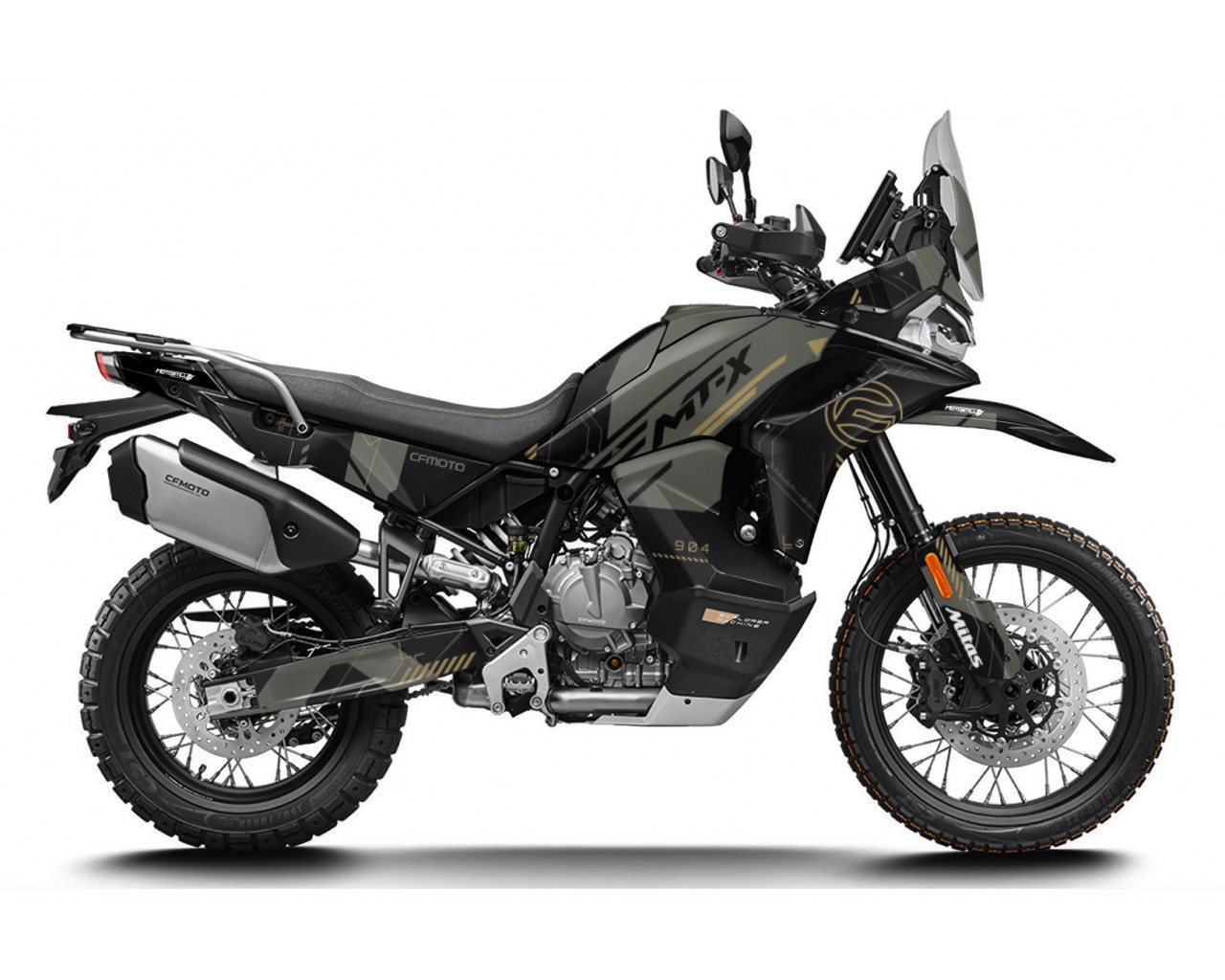 CF MOTO MT 800 X 2025 GRAPHIC SET - DECAL KIT