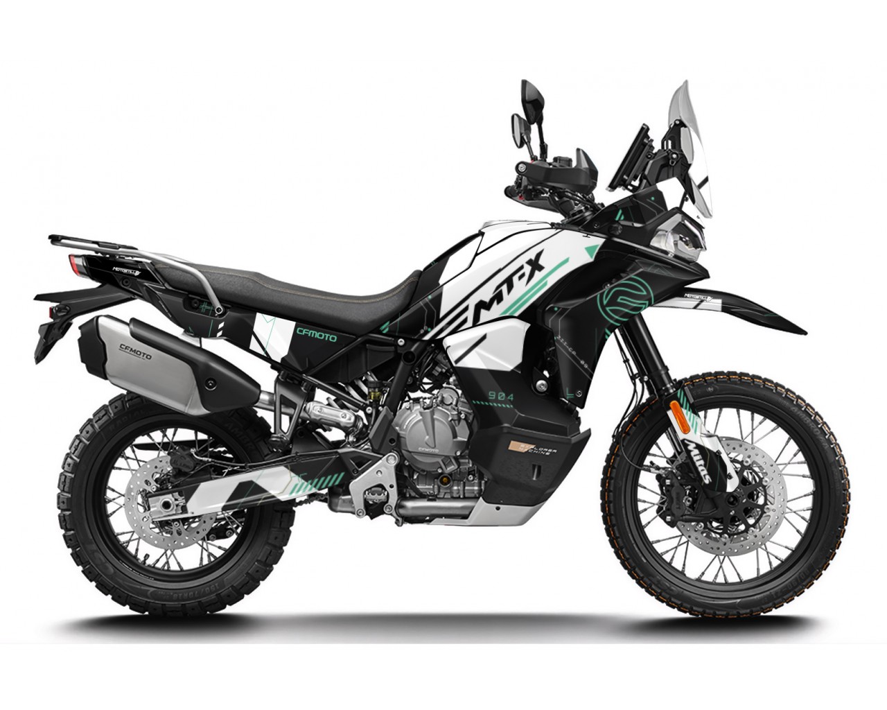 CF MOTO MT 800 X 2025 GRAPHIC SET - DECAL KIT