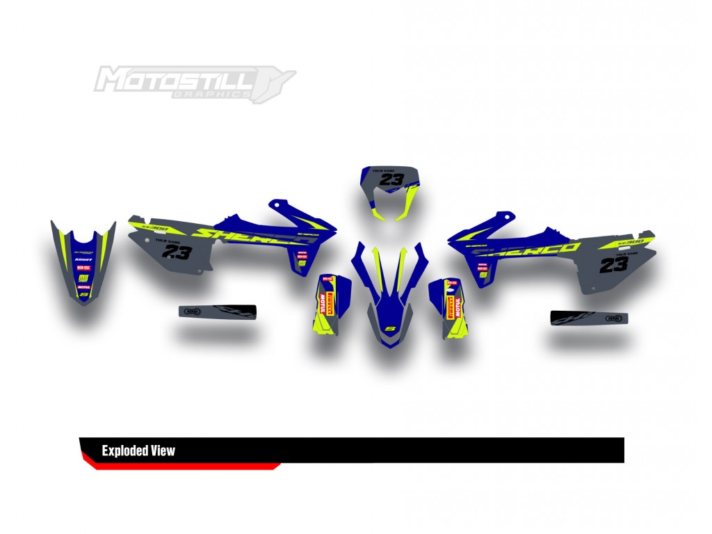 SHERCO SEF - SE 2014 - 2025 GRAPHIC SET - DECAL KIT