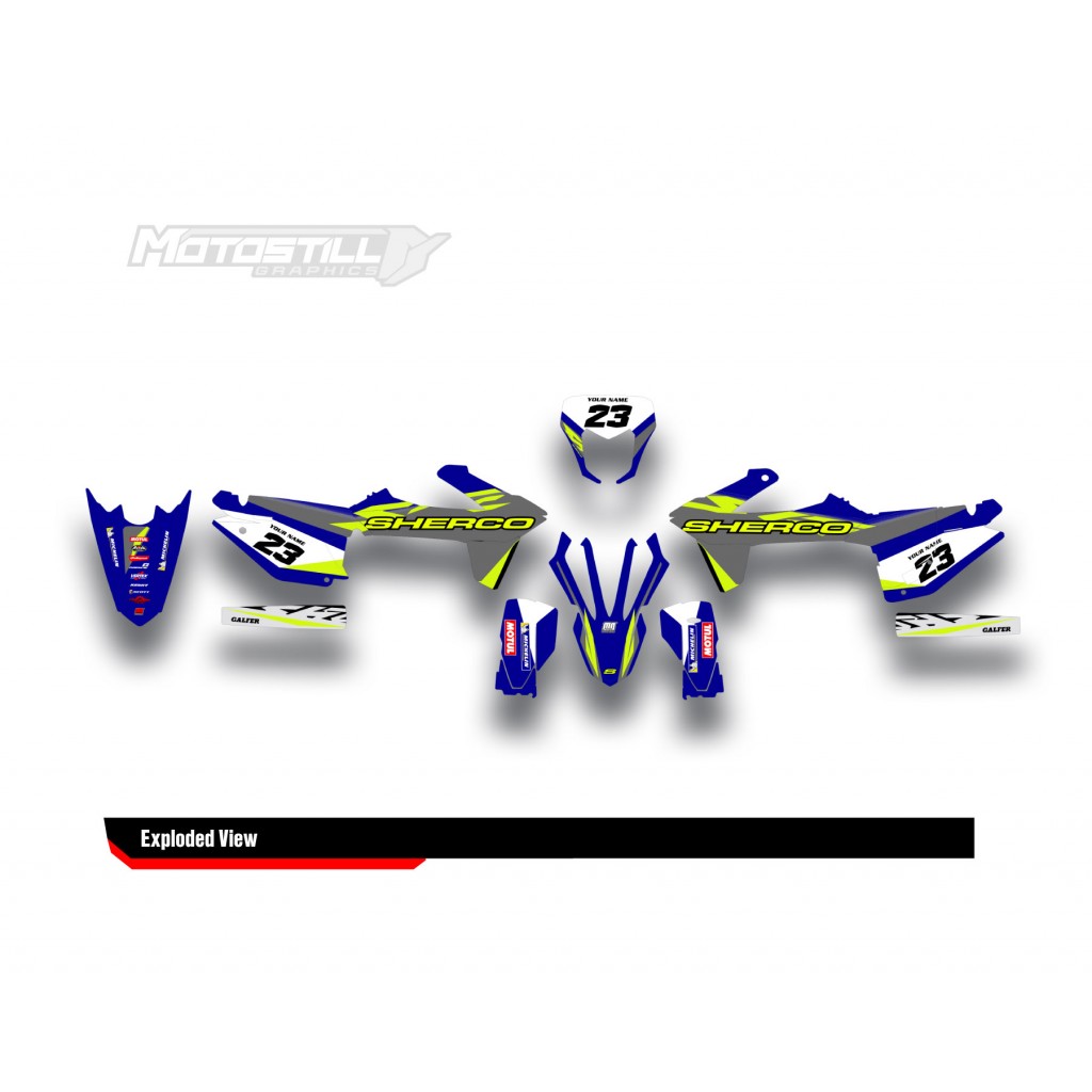 SHERCO SEF - SE 2014 - 2025 GRAPHIC SET - DECAL KIT