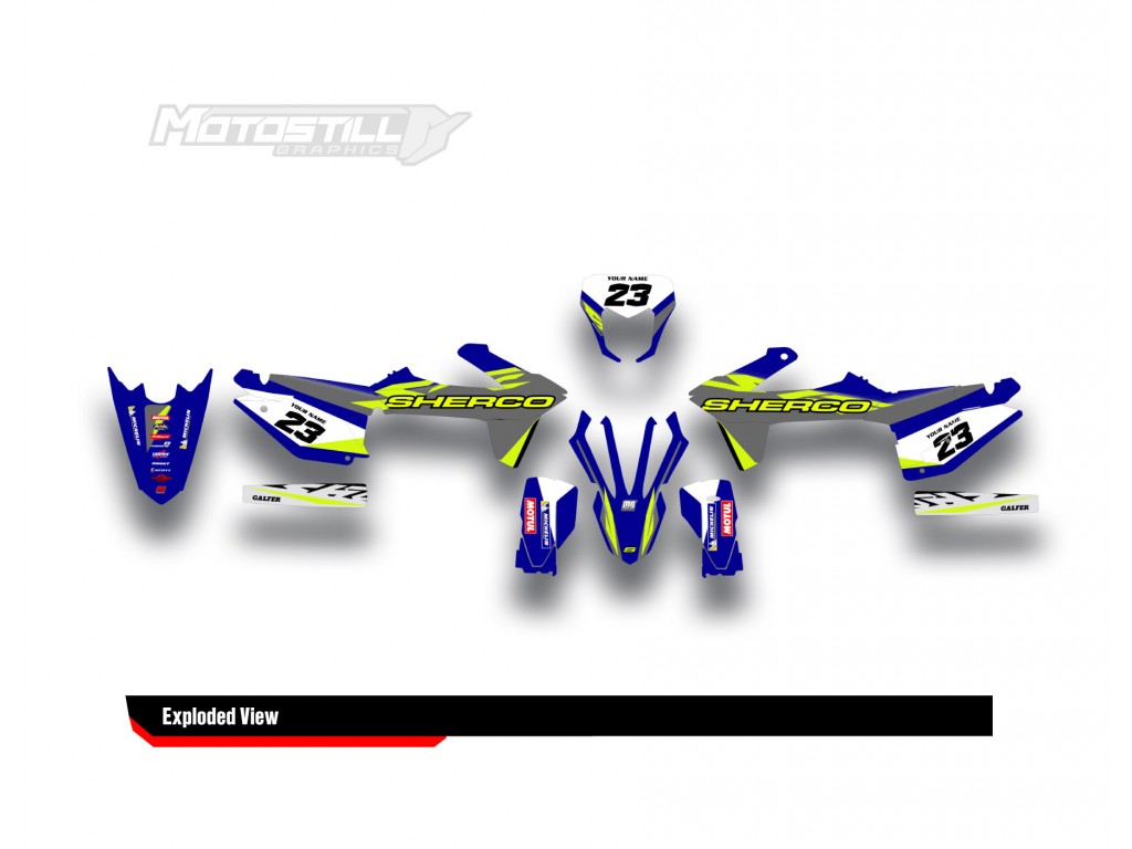 SHERCO SEF - SE 2014 - 2025 GRAPHIC SET - DECAL KIT