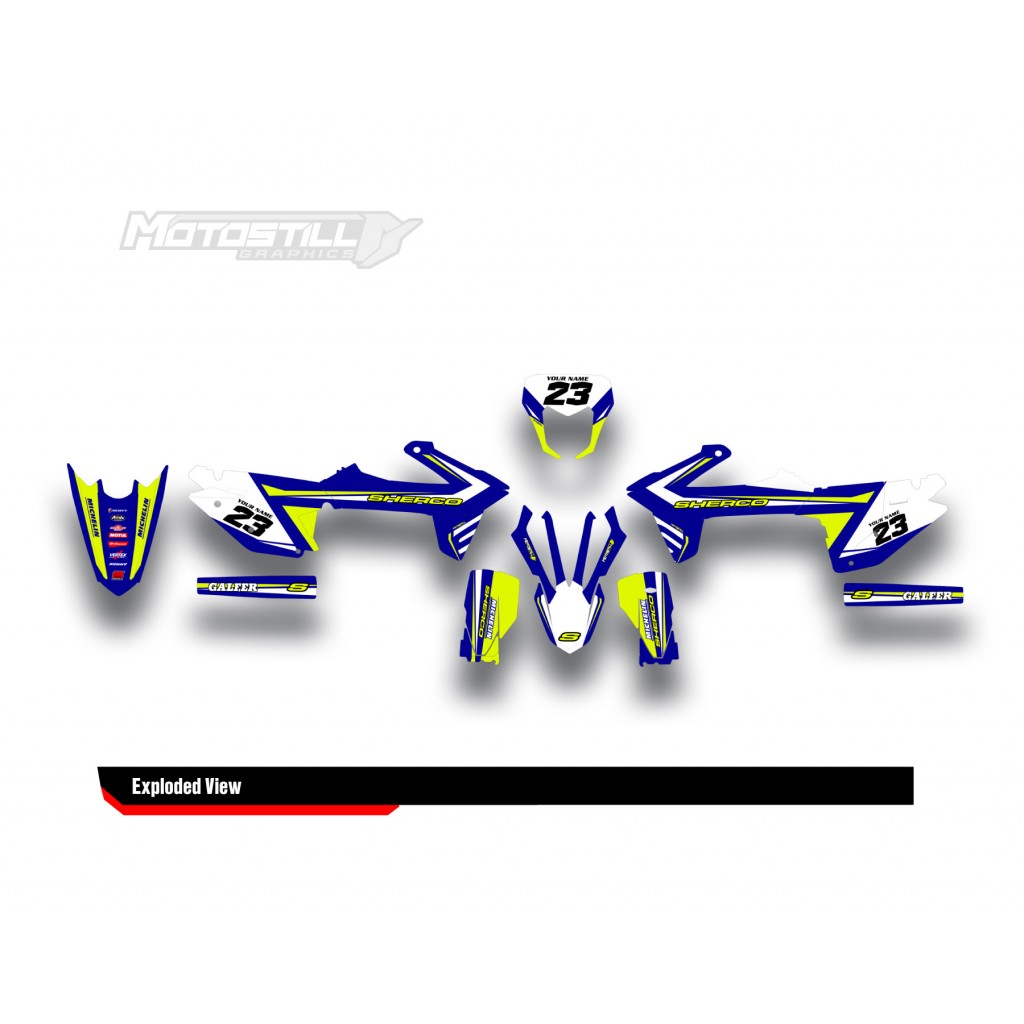 SHERCO SEF - SE 2014 - 2025 GRAPHIC SET - DECAL KIT