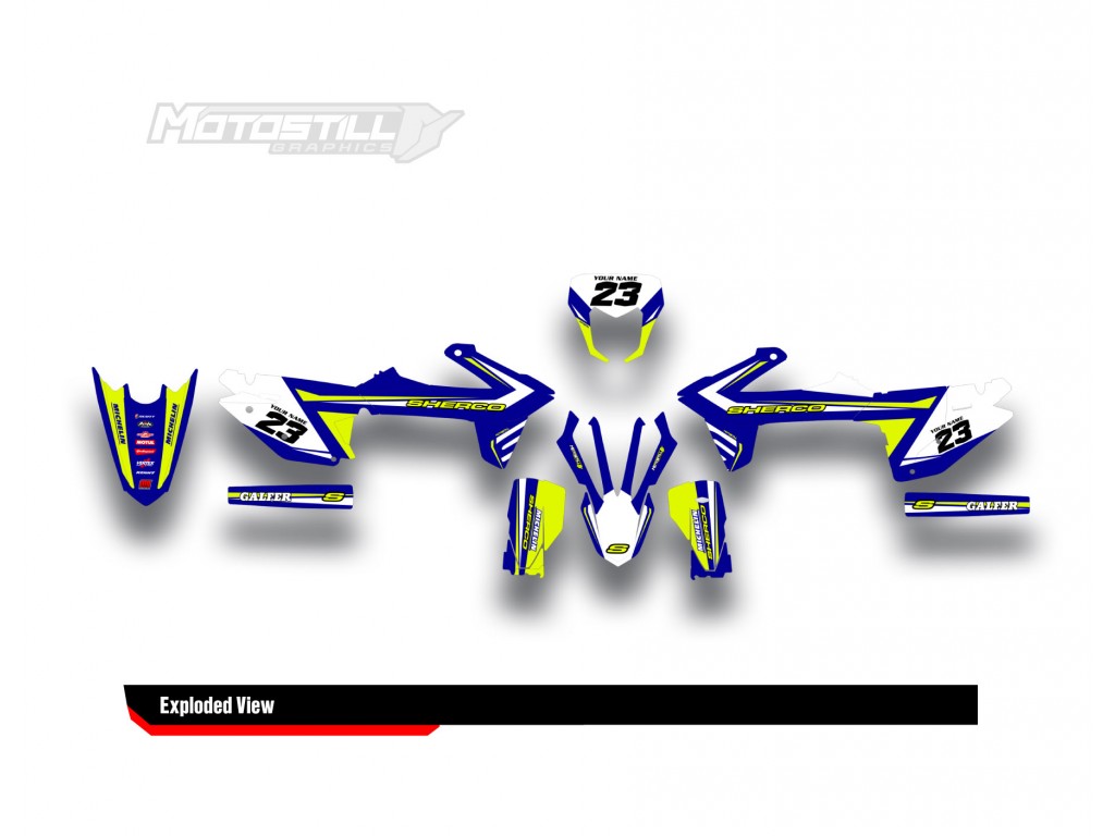 SHERCO SEF - SE 2014 - 2025 GRAPHIC SET - DECAL KIT