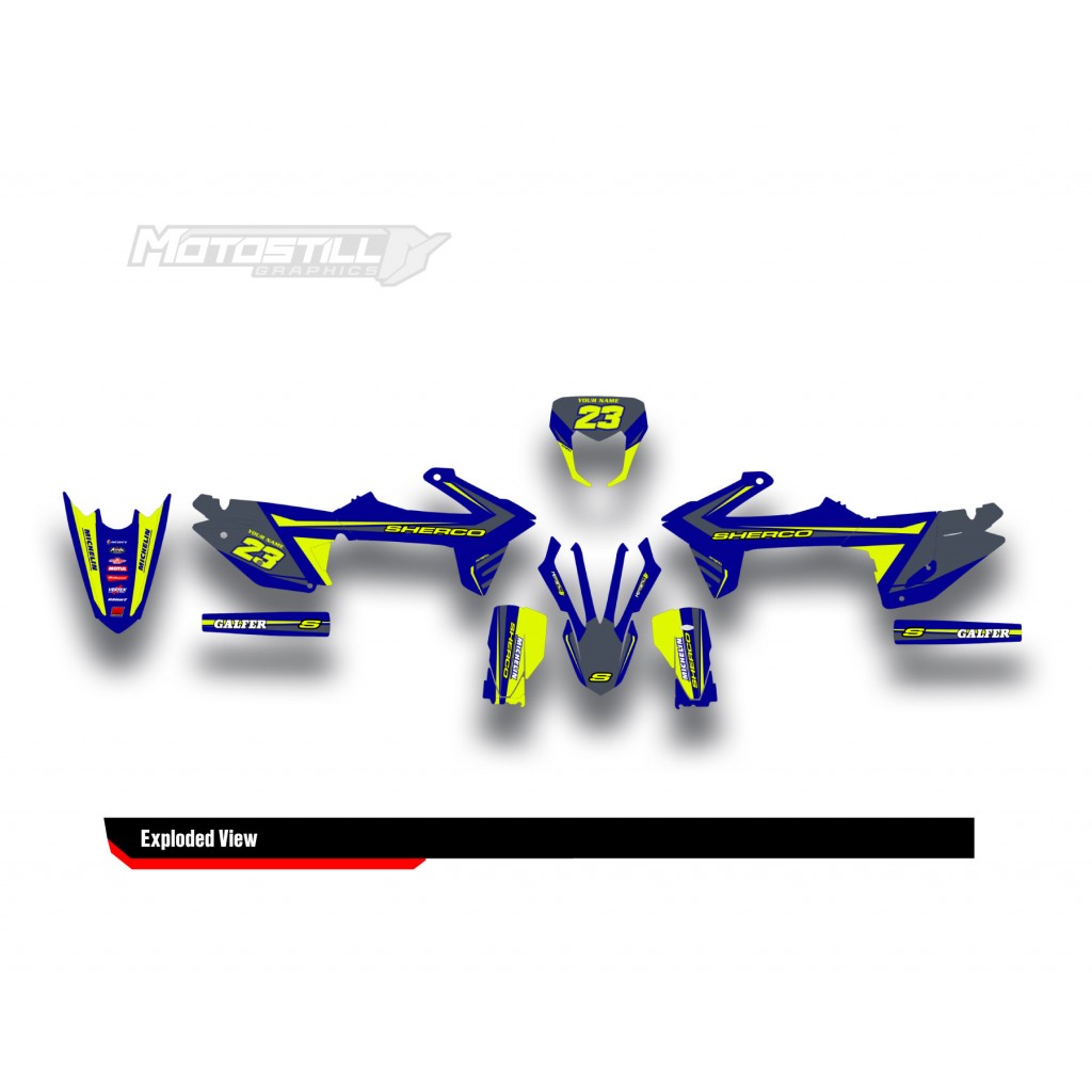 SHERCO SEF - SE 2014 - 2025 GRAPHIC SET - DECAL KIT