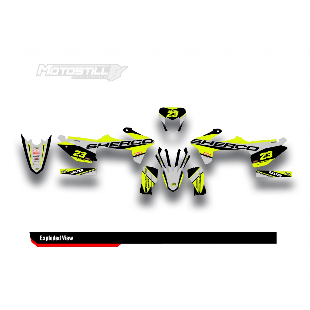 SHERCO SEF - SE 2014 - 2025 GRAPHIC SET - DECAL KIT