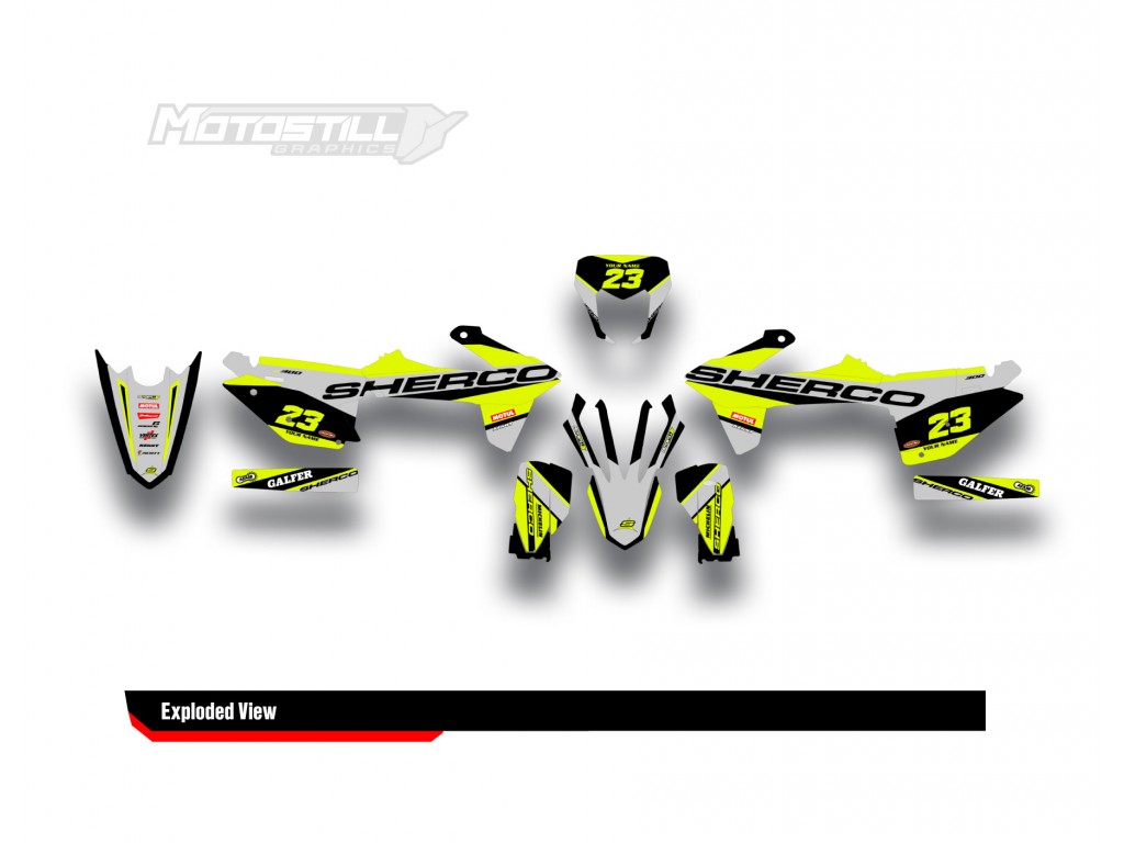 SHERCO SEF - SE 2014 - 2025 GRAPHIC SET - DECAL KIT
