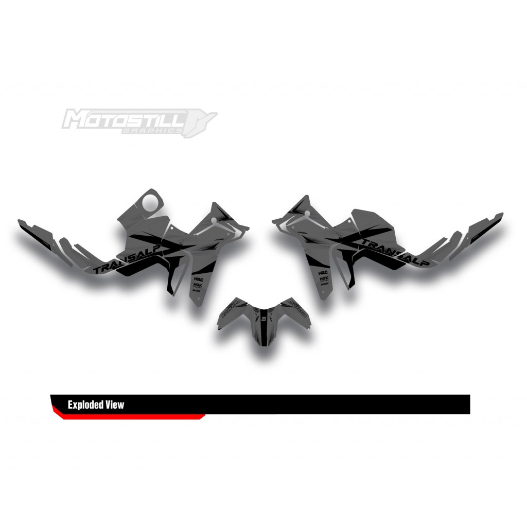 HONDA XL 750 TRANSALP 2023 - 2024 GRAPHIC SET - DECAL KIT
