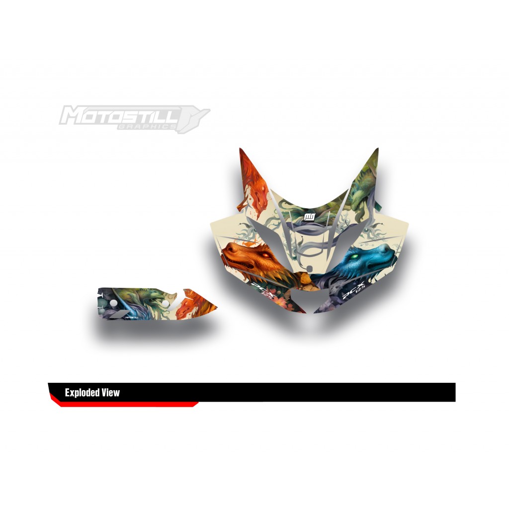 HONDA PCX 125 2025 PROTECTION GRPHIC KIT HONDA PCX 125 2025 PROTECTION GRPHIC KIT