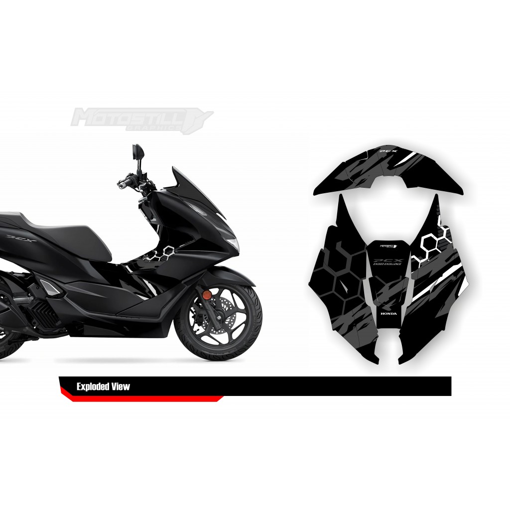 HONDA PCX 2021-2024 PROTECTION GRPHIC KIT