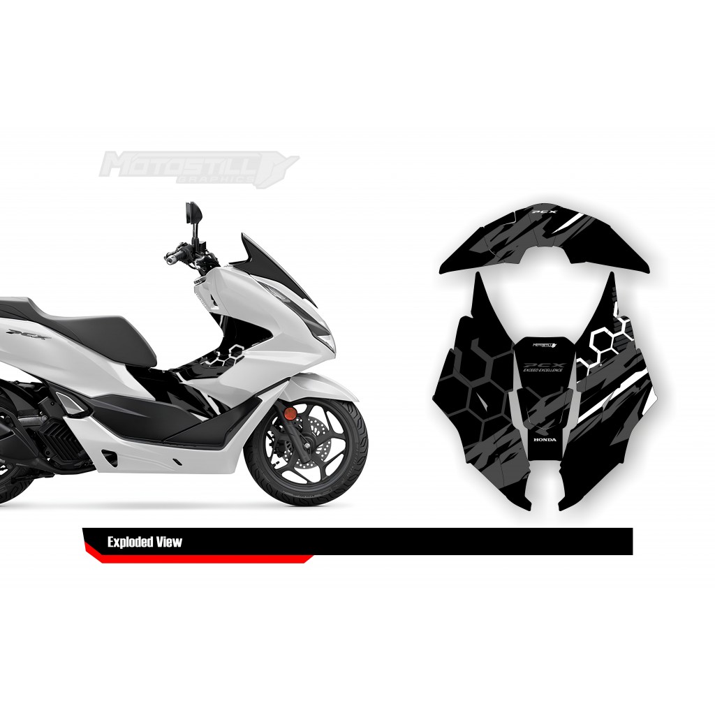 HONDA PCX 2021-2024 PROTECTION GRPHIC KIT
