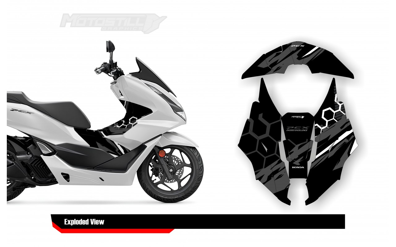HONDA PCX 2021-2024 PROTECTION GRPHIC KIT