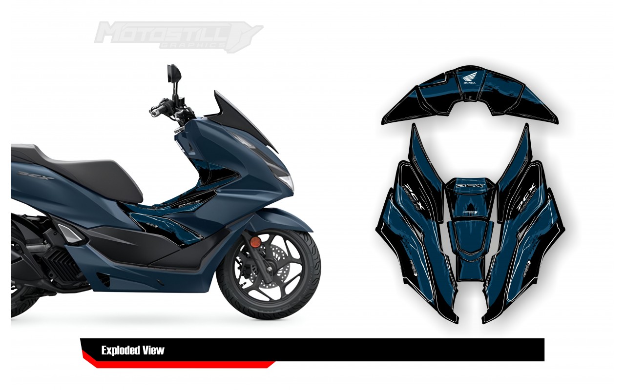 HONDA PCX 2021-2024 PROTECTION GRPHIC KIT
