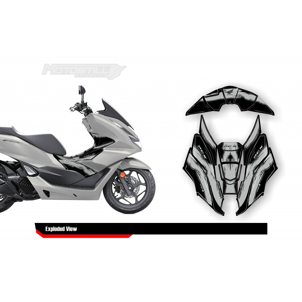 HONDA PCX 2021-2024 PROTECTION GRPHIC KIT