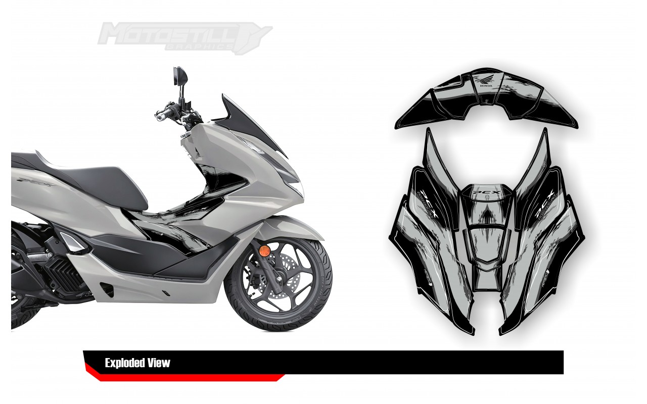 HONDA PCX 2021-2024 PROTECTION GRPHIC KIT