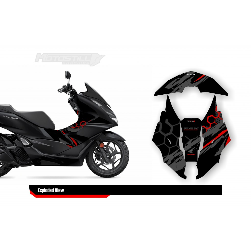 HONDA PCX 2021-2024 PROTECTION GRPHIC KIT