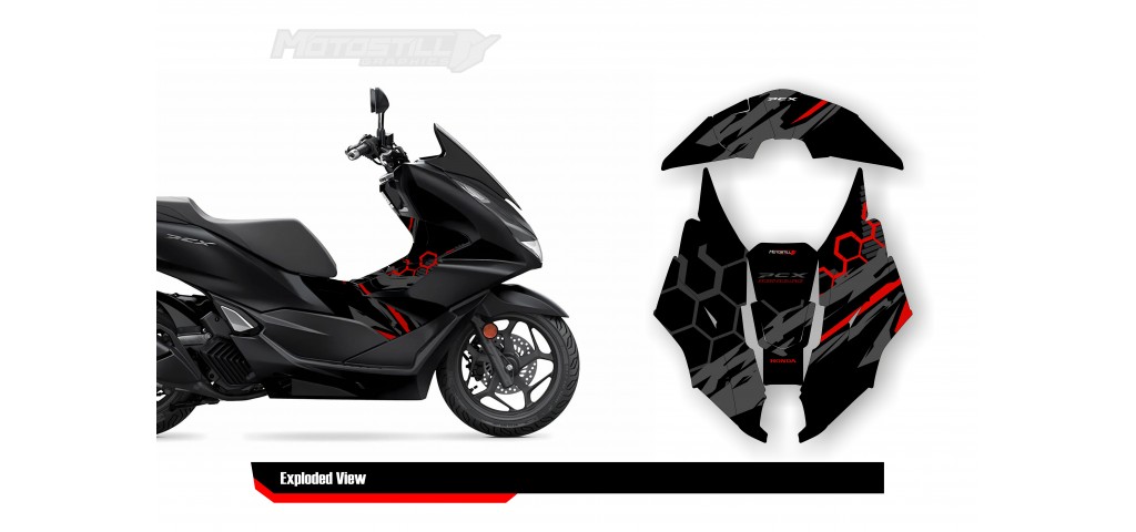 HONDA PCX 2021-2024 PROTECTION GRPHIC KIT