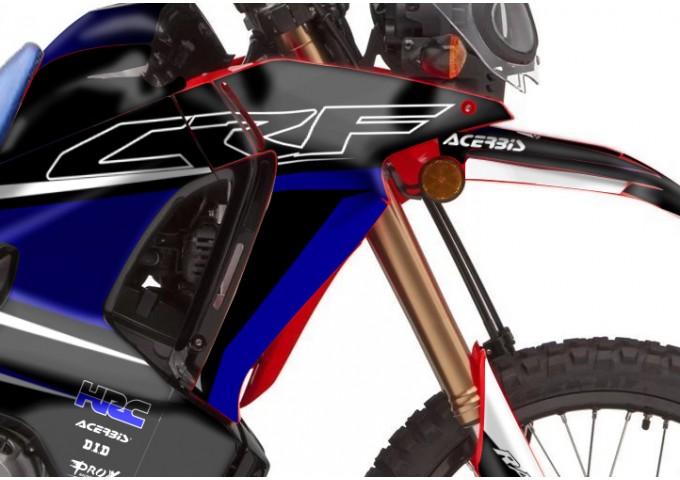 HONDA CRF 250-300 RALLY GRAPHIC SET - DECAL KIT