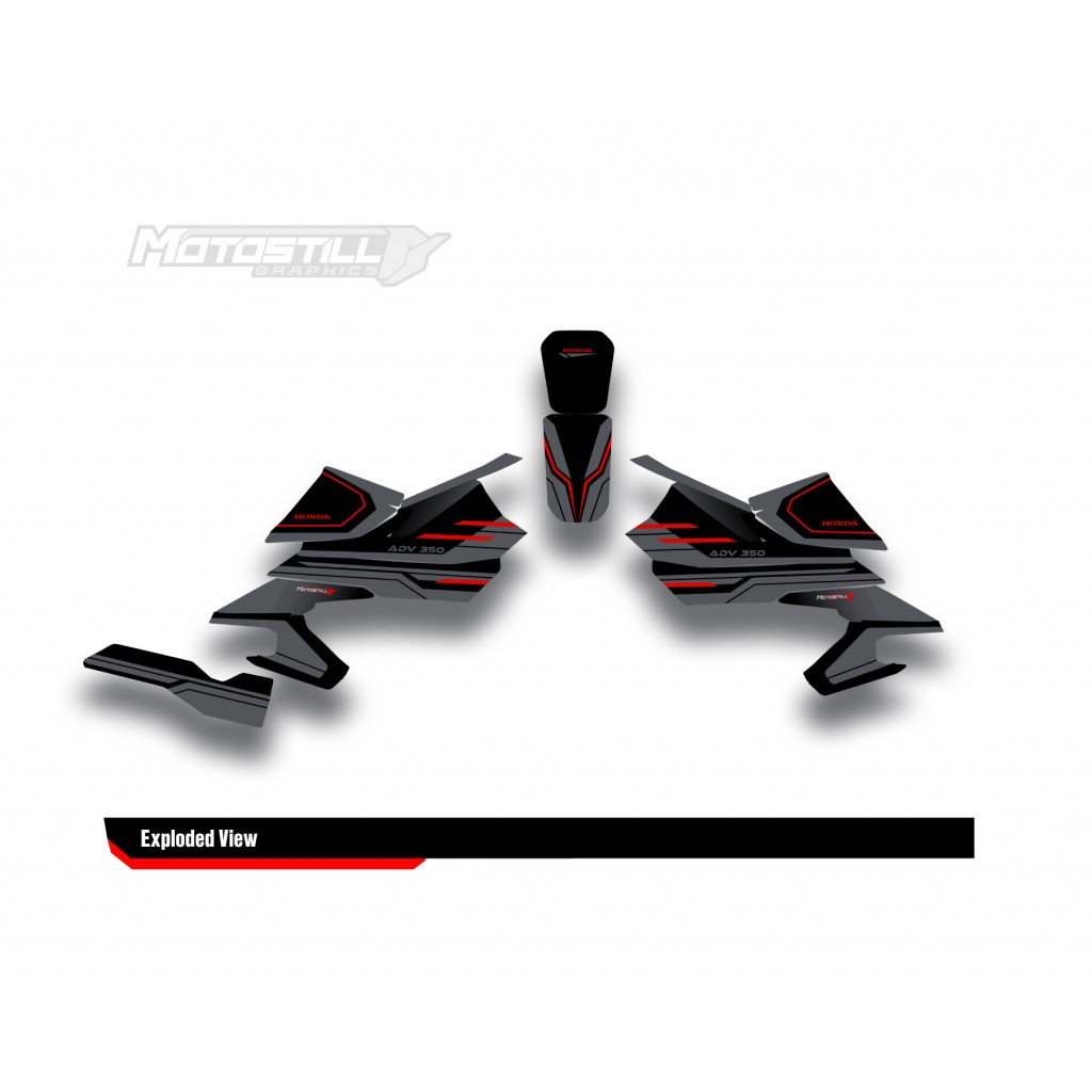 HONDA ADV 350 PROTECTION GRPHIC KIT