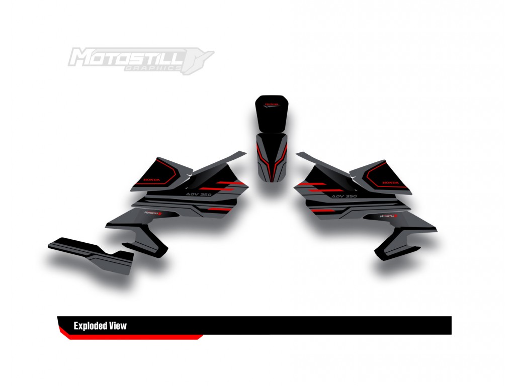 HONDA ADV 350 PROTECTION GRPHIC KIT