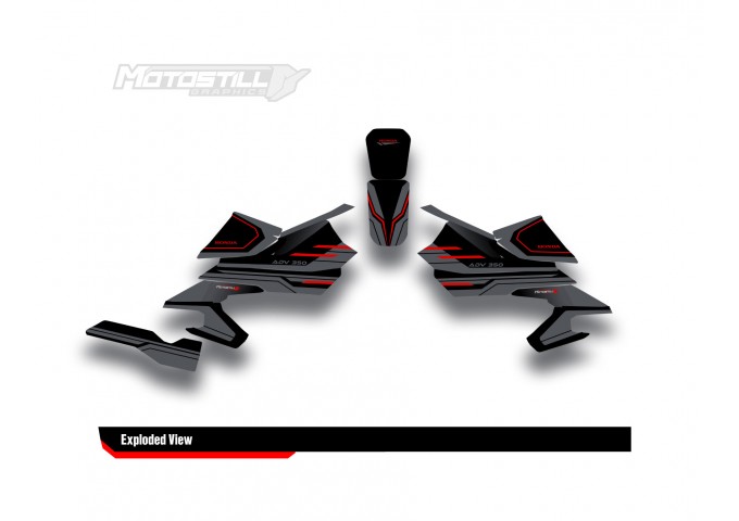 HONDA ADV 350 PROTECTION GRPHIC KIT