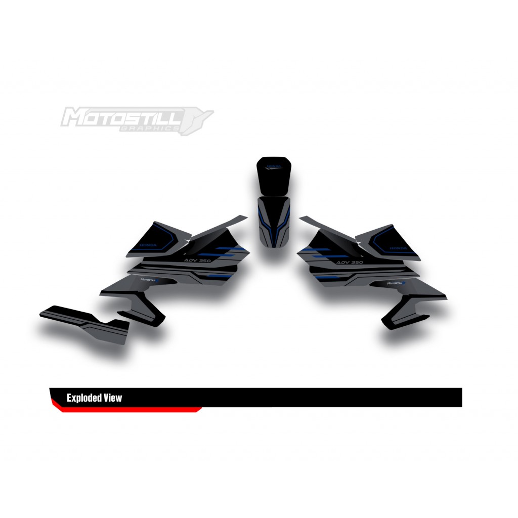 HONDA ADV 350 PROTECTION GRPHIC KIT