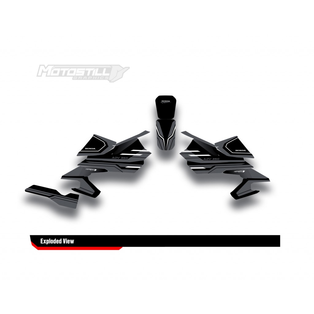 HONDA ADV 350 PROTECTION GRPHIC KIT