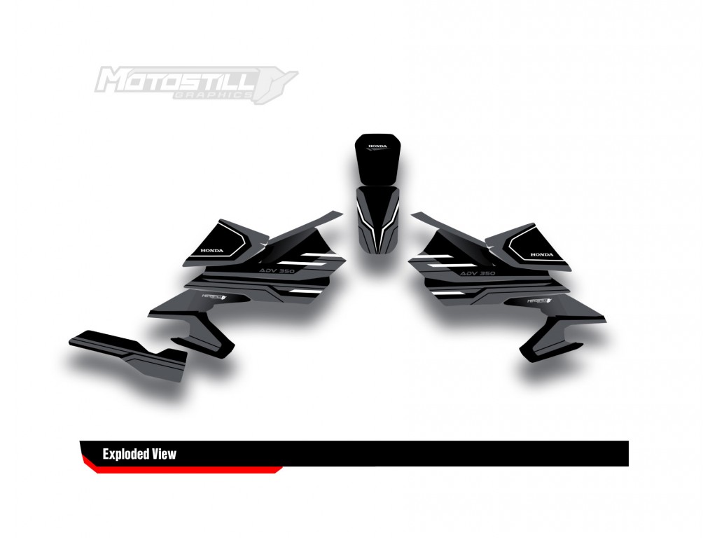 HONDA ADV 350 PROTECTION GRPHIC KIT