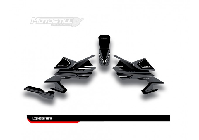 HONDA ADV 350 PROTECTION GRPHIC KIT