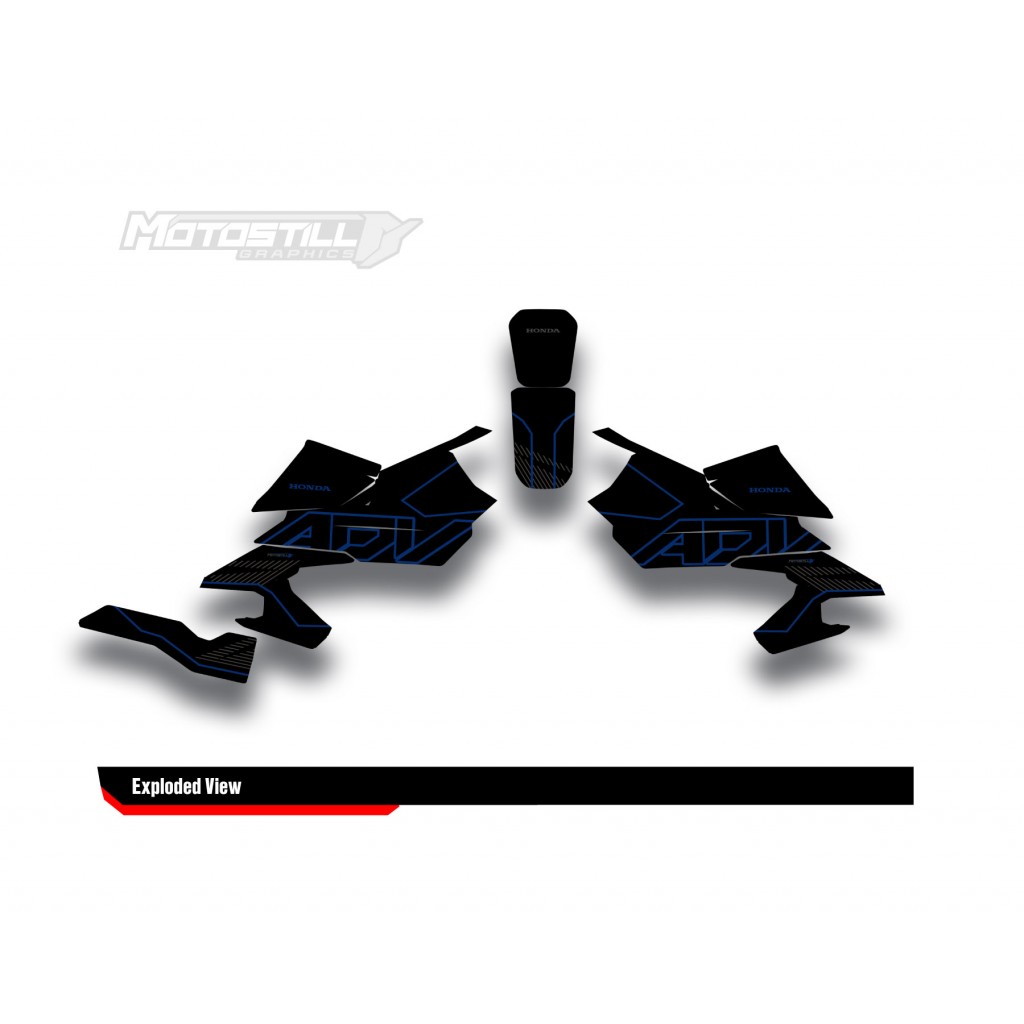 HONDA ADV 350 PROTECTION GRPHIC KIT