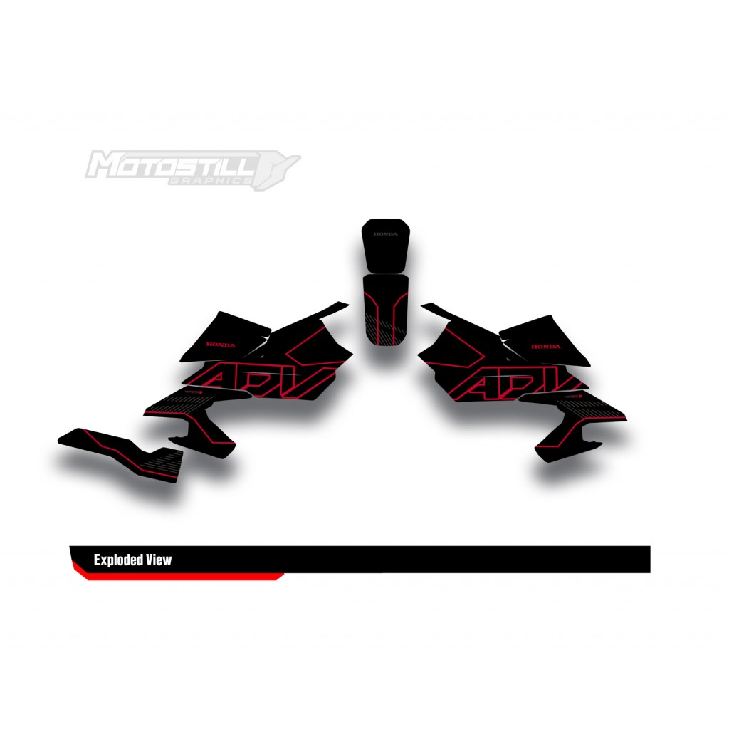 HONDA ADV 350 PROTECTION GRPHIC KIT