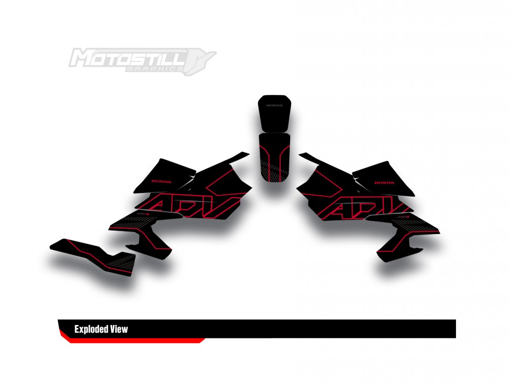 HONDA ADV 350 PROTECTION GRPHIC KIT