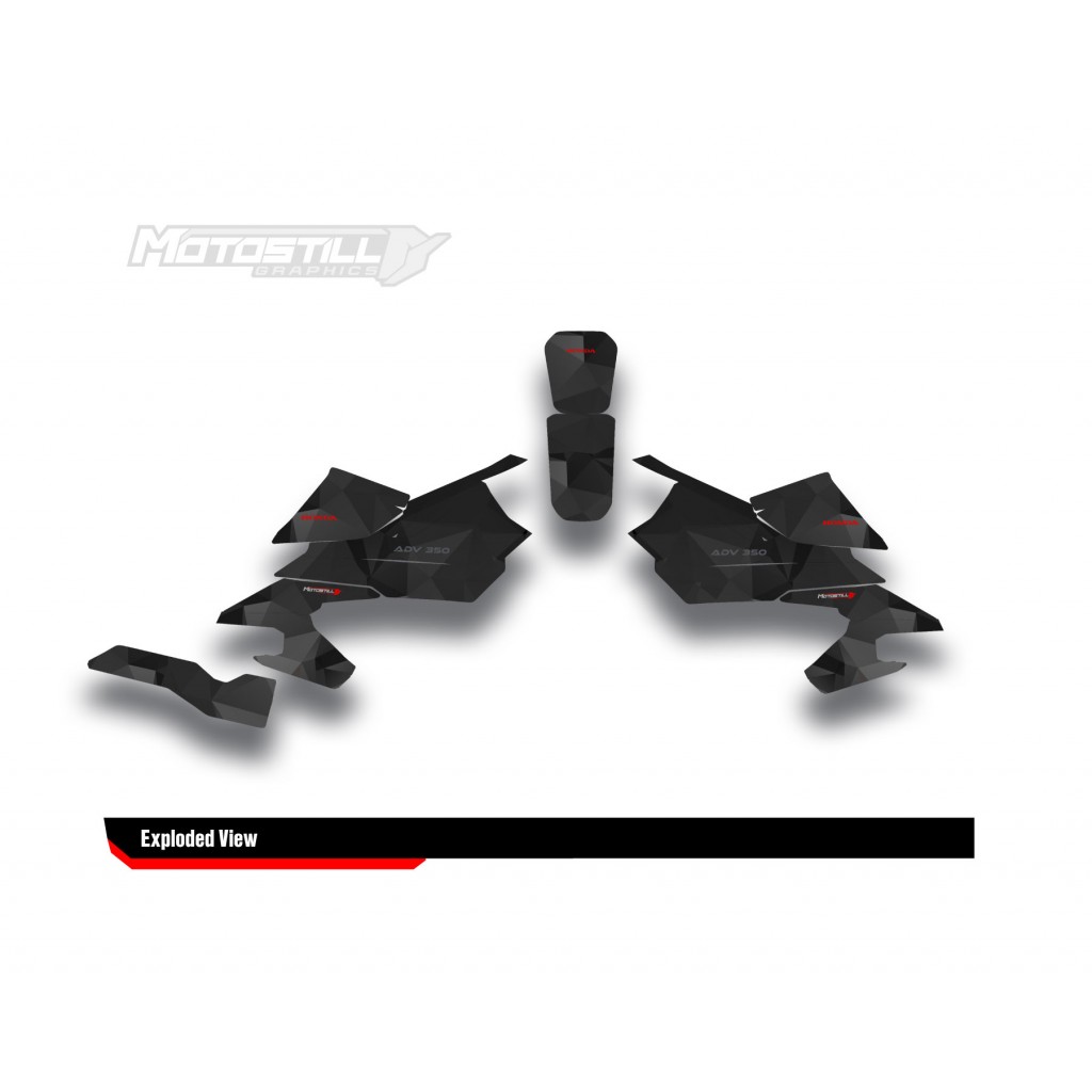 HONDA ADV 350 PROTECTION GRPHIC KIT