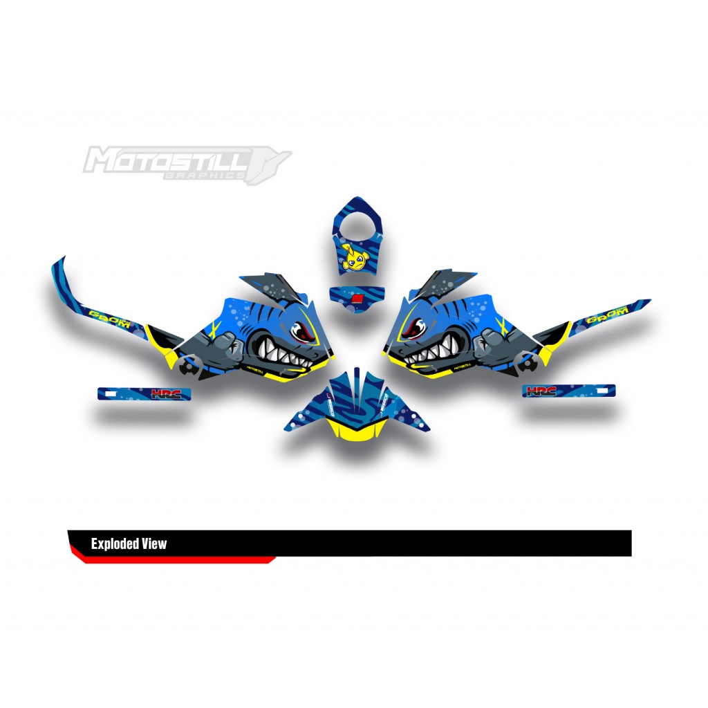 HONDA GROM MSX125 2013-2015 GRAPHIC SET / DECAL KIT