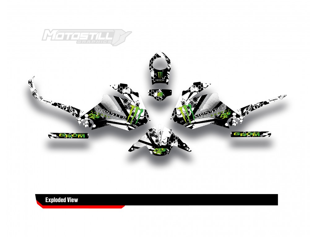 HONDA GROM MSX125 2013-2015 GRAPHIC SET / DECAL KIT