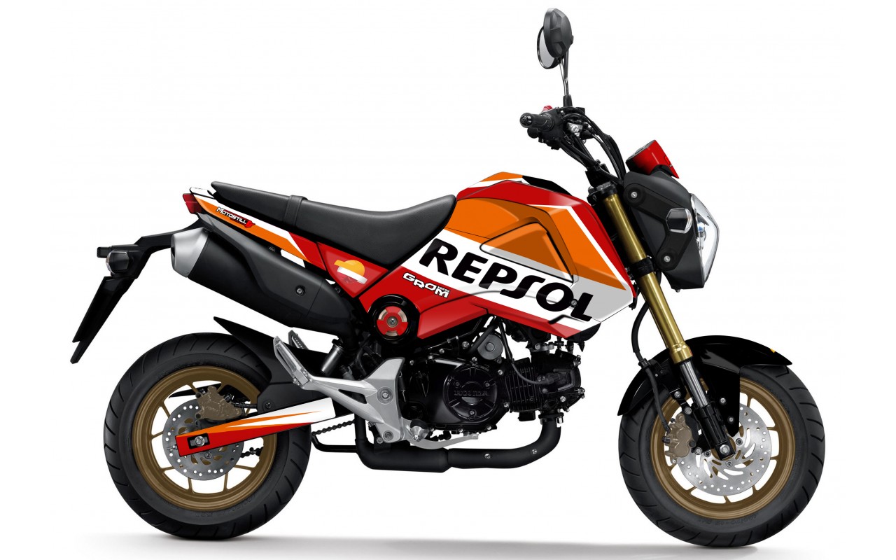 HONDA GROM MSX125 2013-2015 GRAPHIC STICKER SET DECAL KIT