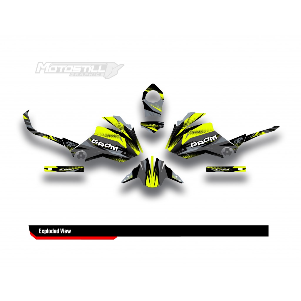 HONDA GROM MSX125 2013-2015 GRAPHIC SET / DECAL KIT