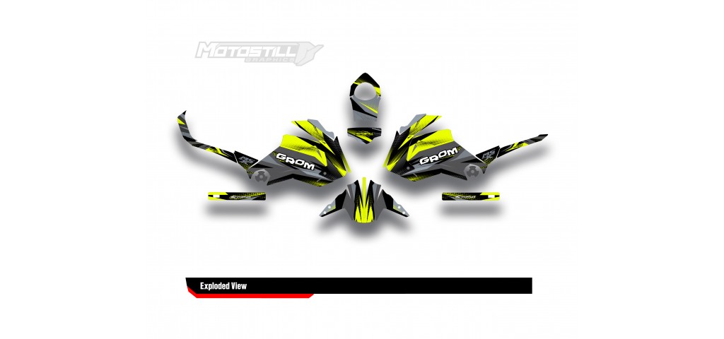 HONDA GROM MSX125 2013-2015 GRAPHIC SET / DECAL KIT