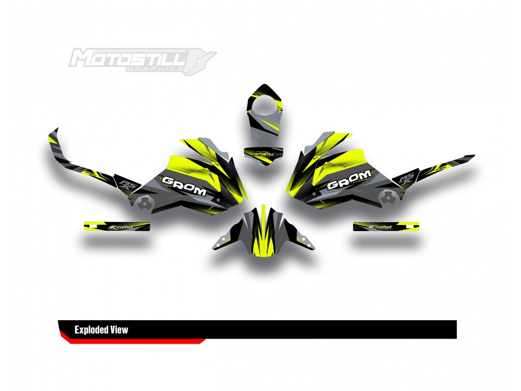 HONDA GROM MSX125 2013-2015 GRAPHIC SET / DECAL KIT