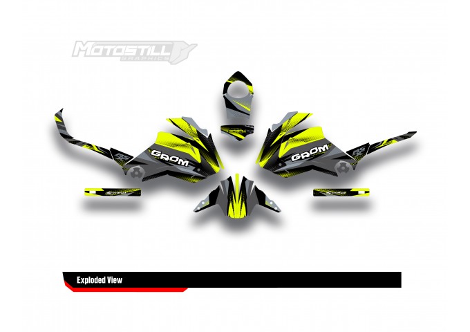 HONDA GROM MSX125 2013-2015 GRAPHIC SET / DECAL KIT