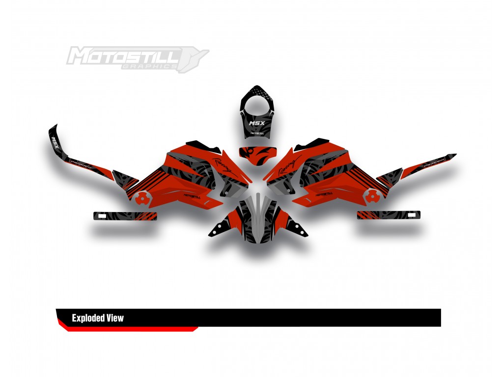 HONDA GROM MSX125 2013-2015 GRAPHIC SET / DECAL KIT