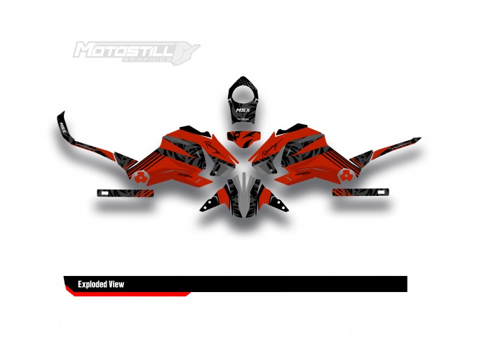 HONDA GROM MSX125 2013-2015 GRAPHIC SET / DECAL KIT