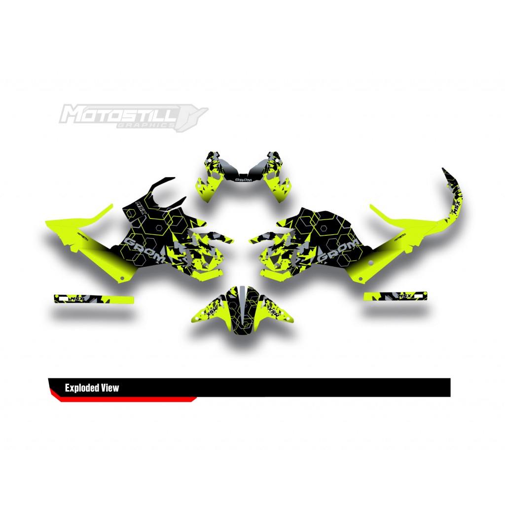 HONDA GROM MSX125 2017-2020 GRAPHIC SET / DECAL KIT