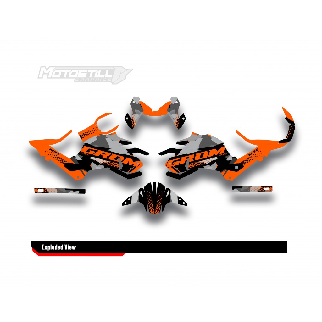 HONDA GROM MSX125 2017-2020 GRAPHIC SET / DECAL KIT