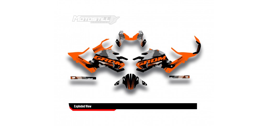 HONDA GROM MSX125 2017-2020 GRAPHIC SET / DECAL KIT